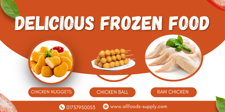 Orange And White Modern Delicous Food Menu Banner